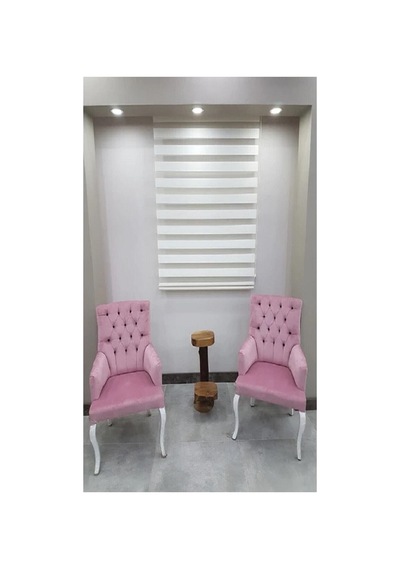 Ekru Düz İthal Bambu Zebra Stor Perde Güneşlik Alüminyum Kasa Beyaz