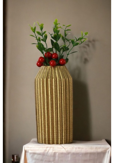 Dekoratif Vazo El Yapımı Siyah Model 33 Siyah Siyah