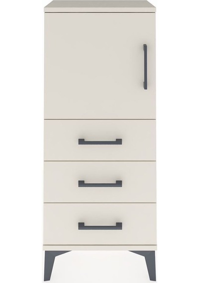 Arges Komodin 2 Raflı 3 Çekmeceli Tek Kapaklı 44x30x106 Aytaşı-aytaşı Aytası