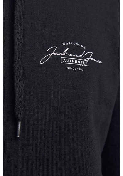 Jack & Jones Erkek Sweat 12256838 Siyah Siyah