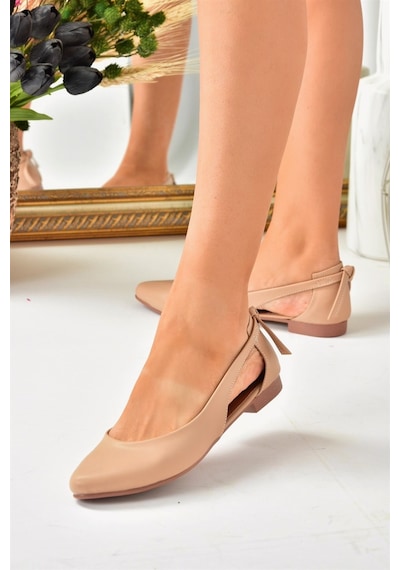 Fox Shoes Ten Kadın Babet H726324009 Ten Ten Rengi