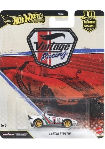 Hot Wheels Premium Car Culture Vintage Racing 5'li Set Porsche 917k Ferrari 250 Gto Lancia Stratos Beyaz
