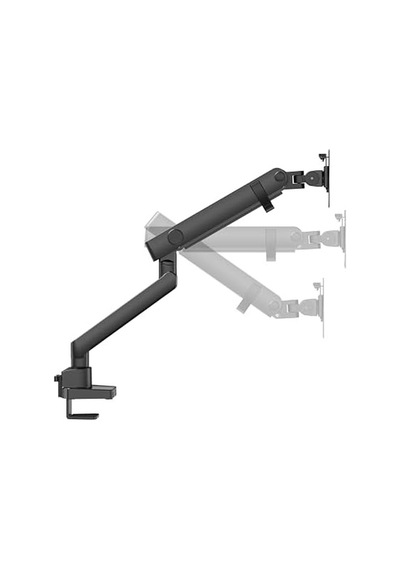 Monitör Tutucu 17" - 40" Ekranlar İçin 12kg Taşıyabilir, Lcd Led Vesa Kolları, Eğilebilir Döndürülebilir Kablo Kılavuzlu Ergonomik Ekran Tutucu - Siyah