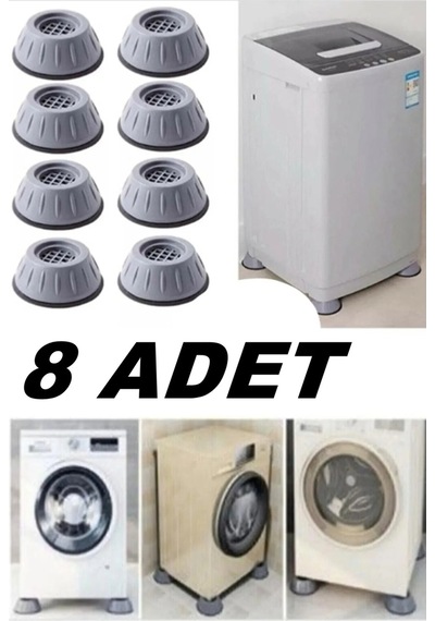 Beyaz Eşya Altlığı Ayağı 8 Adet Çamaşır Bulaşık Makinası Buzdolabı Yükseltici Ve Titreşim Önleyici G Diğer
