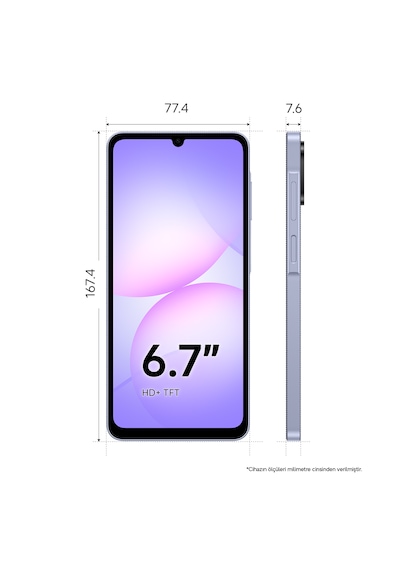 Samsung Galaxy A07s 4 GB 128 GB (Samsung Türkiye Garantili)