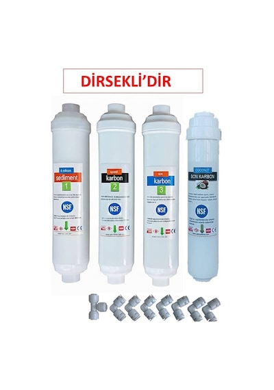 Kapalı Kasa Su Arıtma Filtresi-Dirsekli-4 lü Filtre-