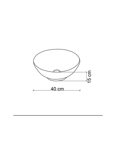Ey-7050 Tezgah Üstü Lavabo Kahverengi Desenli