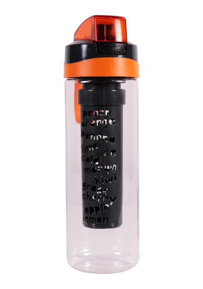 Herevin 161677-800 Motivasyon Desenli İnfuserli Matara 650 Ml Turuncu