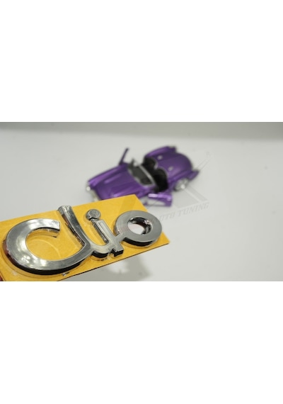 Renault Clio Bagaj Tırnaklı Krom Abs 3M 3D Yazı Logo Amblem