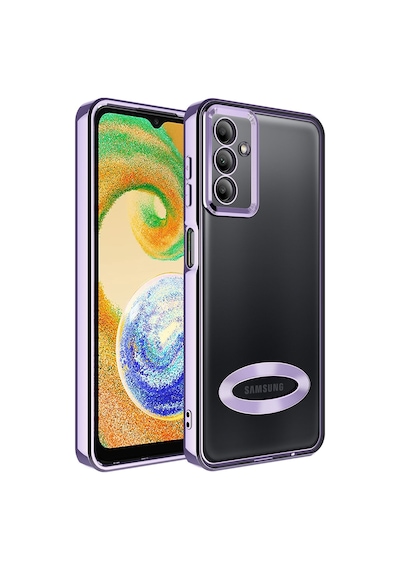 Galaxy A04S Kılıf Kamera Korumalı Logo Gösteren Zore Omega Kılıf