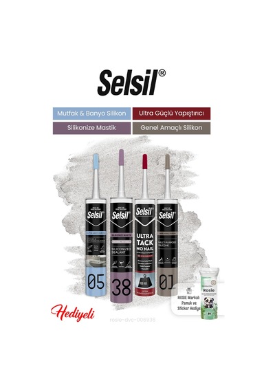 Selsil Silikon Ailesi 4 'lü Ve Rosie Pamuk