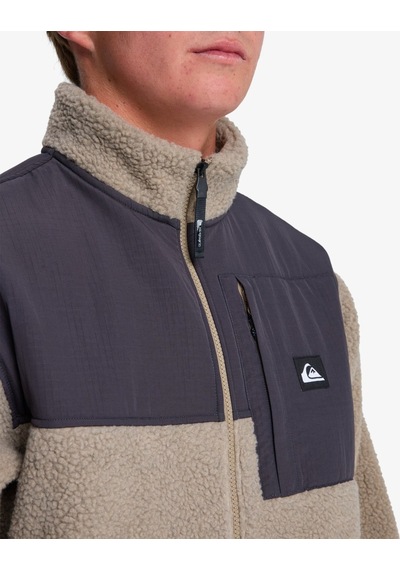 Quiksilver Quıksılver Shallow Water Fz Fallen Rock - Solid Erkek Polar Ceket Eqypf03076-tzc0 Bej