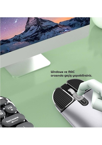 Exeo M203 Bluetooth 2.4 Ghz Şarjlı Ergonomik 1600 Dpı Mouse Exeo M203 Bluetooth 2.4 Ghz Şarjlı Ergonomik 1600 Dpı Mouse