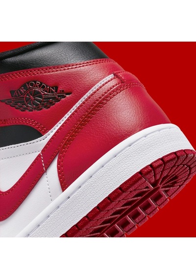 Nike Air Jordan 1 Mid 'bred Toe' Kadın Basketbol Ayakkabısı-sportxstore Kırmızı-siyah-beyaz