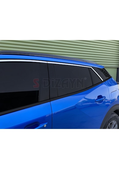 S-Dizayn Peugeot 2008 2 Krom Cam Üst Çıtası 6 Prç 2020 Üzeri