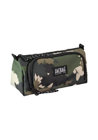 Jacbag Prime Xl-lastik Ayraçlı İki Bölmeli Kalem Kutusu Prime Xl-haki Camoflora renkli
