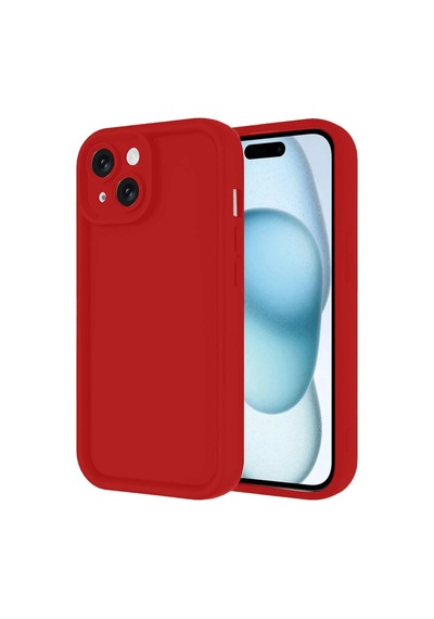 Apple İphone 14 Kılıf Viera Silikon - Kırmızı
