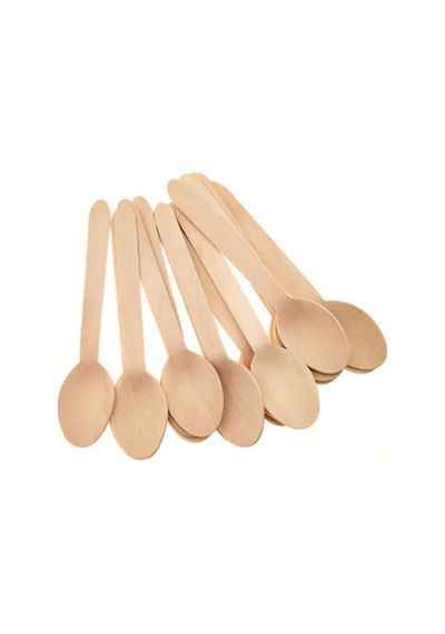 Gizpak Tahta Kullanat Kaşık 100 Adet 16cm Diğer