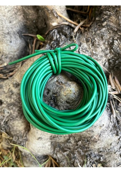 Aymen Çiçekçilik Fidan Bağlama İpi 10 Metre - 3 Mm Sera İpi Elastik Fide Bağlama Lastiği Bağ Da