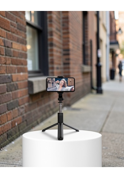 Bluetooth Selfie Çubuğu 360 Dönebilen Başlık Xuczzzselfieçubuğu