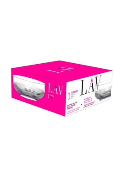 Lav Tokyo Cam Salata Kasesi Tekli Ekstra Büyük 2600 ml Yuvarlak (Sunum Kasesi , Hazırlık Kasesi)