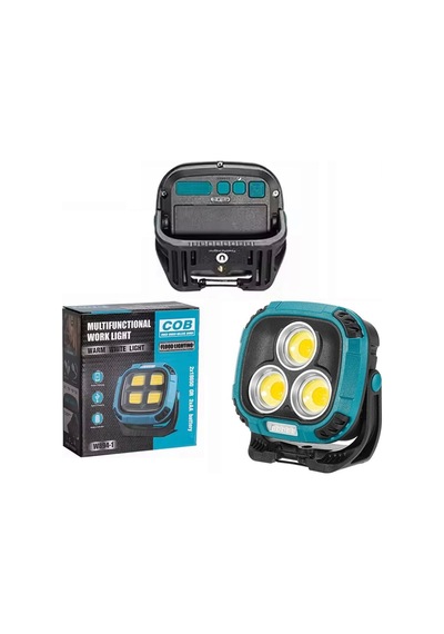 Mx-w891 4000k - 7000k - Kırmızı 3 Cob Ledli 30 Watt Çok Fonksiyonlu Çalışma Lambası Powerbank