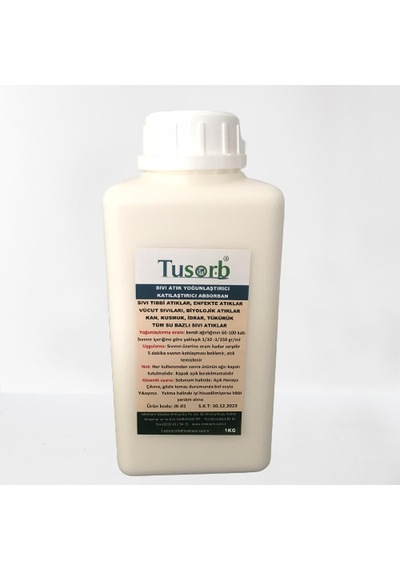 Tusorb Sıvı Atık Yoğunlaştırıcı & Jelleştirici Absorban 1 Kg
