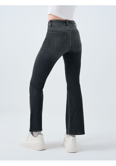 LOFT Flare Slim Fit Kadın Pantolon Lf2038758 Q1.v1 Denim