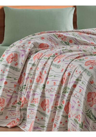 Loyal Home Çift Kişilik 4 Parça Pike Takımı 200x240 Cm Yeşil