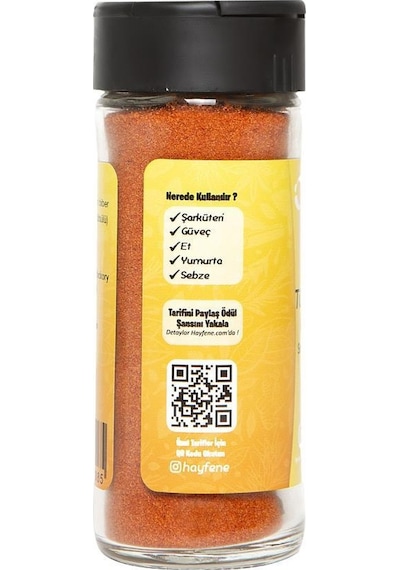 Hayfene Tütsülenmiş Acı Kırmızı Biber 40 G