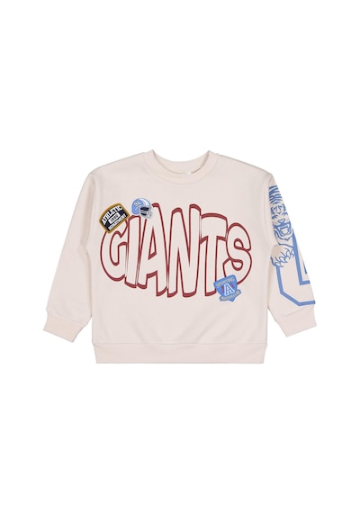 Civil Boys Gıants Baskılı -etiketli 6-9 Yaş Sweatshirt - Bej Taş Rengi
