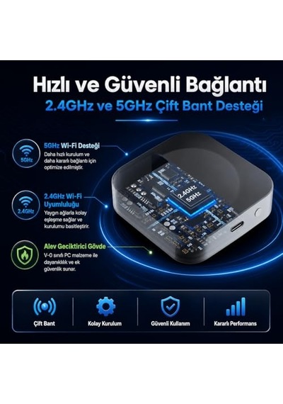 Zigbee + Bluetooth Gateway Tuya, Smart Life Uyumlu Köprü - Hub 2.4ghz Ve 5ghz Wifi Destekli Zgw-03p