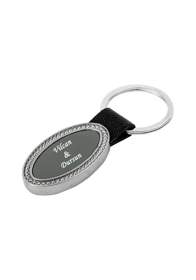 İsme Kişiye Özel Desenli Yuvarlak Metal Anahtarlık