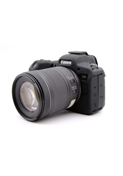 Mettzchrom Canon Eos R6 Mark Iıı Uyumlu Silikon Koruyucu Kılıf Siyah