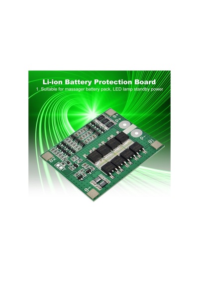 3s 12v 25a Li-ion Lipo Pil 18650 D Şarj Cihazı Koruma Denge Modülü - Yeşil