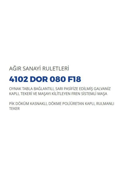 Cateksss 80x30 Dor Frenli Teker - 6 Lı Paket Kırmızı