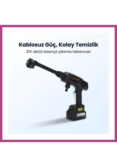 Gees Global Kablosuz Basınçlı Yıkama Tabancası Taşınabilir Oto Yıkama Gbzs