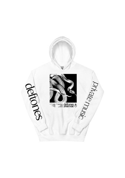 Startmore Beyaz Unisex Deftones Özel Müzik Kapüşonlular 2025 Albümü Grafik Baskı Sonbahar S Beyaz