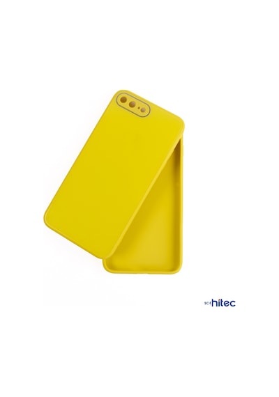 ScHitec Deluxe Apple Uyumlu iPhone 7 Plus Mat Kılıf Sarı