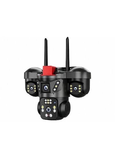 Joysee W4 12mp 2x3.6mm 2x2.8mm Dört Kamera 4x Zoom Wifi Ptz Dome Kamera