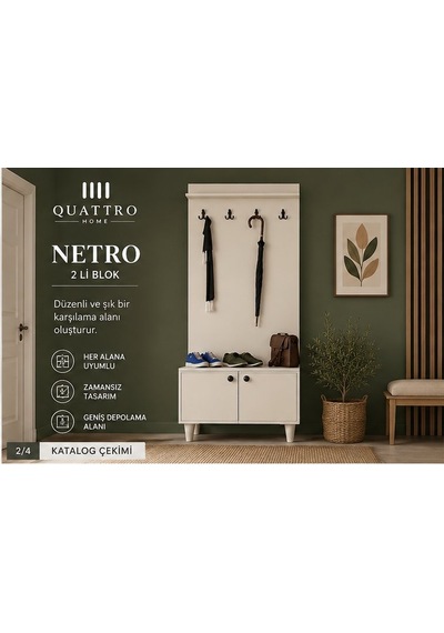 Netro Vestiyer Beyaz