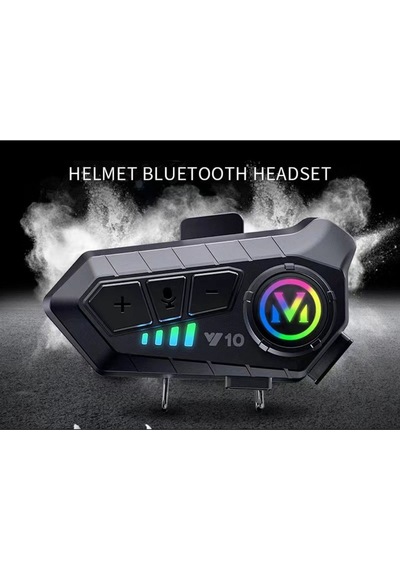 Motorsiklet Kask Interkom Kulaklık Rgb Işık Bluetooth 5.3 Bağlantı