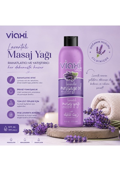 Viaxi Lavanta Aromalı Masaj Yağı
