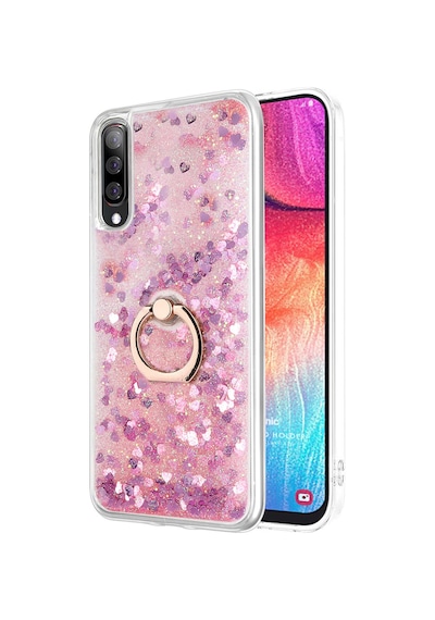 Microsonic Samsung Galaxy Uyumlu A50 Kılıf Glitter Liquid Holder