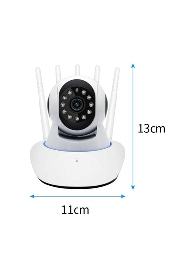 Mey İthalat Led Aydınlatmalı 5 Antenli Motorlu 1080p Wifi Kamera Sensörlü