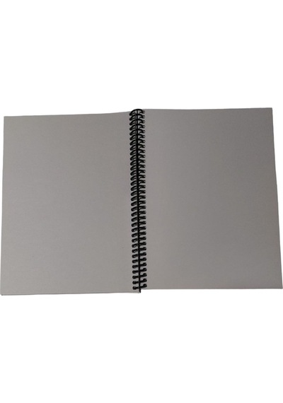 16x22 Cm Çizgisiz 60 Yaprak Telli Plastik Kapak Hafif Defter Light Book Krem Renk Kağıt Çok Renkli