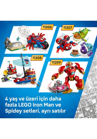 LEGO® ǀ Marvel Loki - Iron Man Takımına Karşı 11211 - 4+ için Minifigür İçeren Oyuncak Yapım Seti (204 Parça)