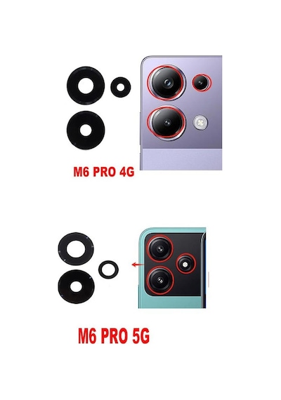 Poco M6 Pro 5g İle Uyumlu Kamera Camı İthal Set 23076pc4bı