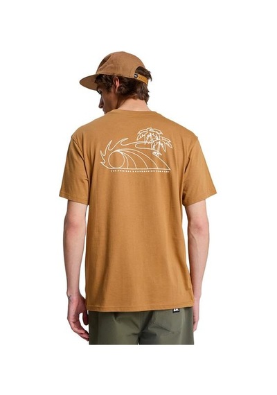 Quiksilver Bliss Point Erkek Kahverengi Tişört