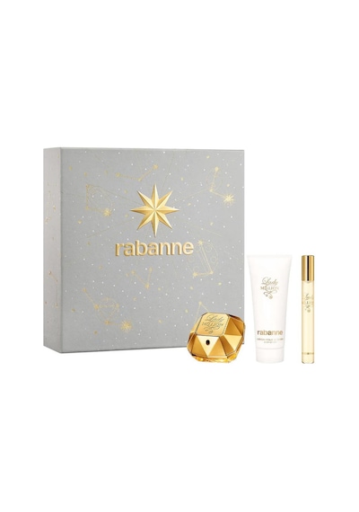 Paco Rabanne Lady Million Edp 50 Ml + Edp 10 Ml + 100 Ml Body Lotion Kadın Parfüm Seti Çiçek - Meyve